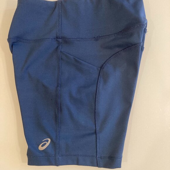 ASICS Women's Size XS Royal Blue Spandex Athletic Shorts - very new - Picture 7 of 9